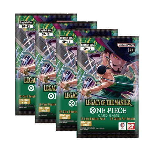 4 Sobres One Piece OP12 Legacy of the Master - Inglés